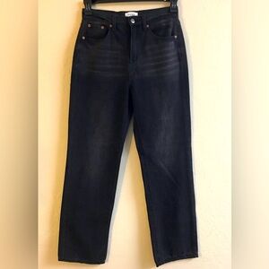 Pistola Straight Leg High Rise Jeans Black Size 26